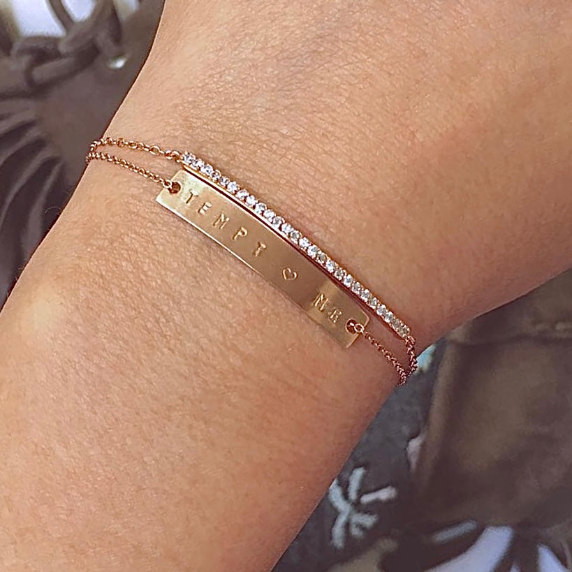 Personalized Bar Bracelet