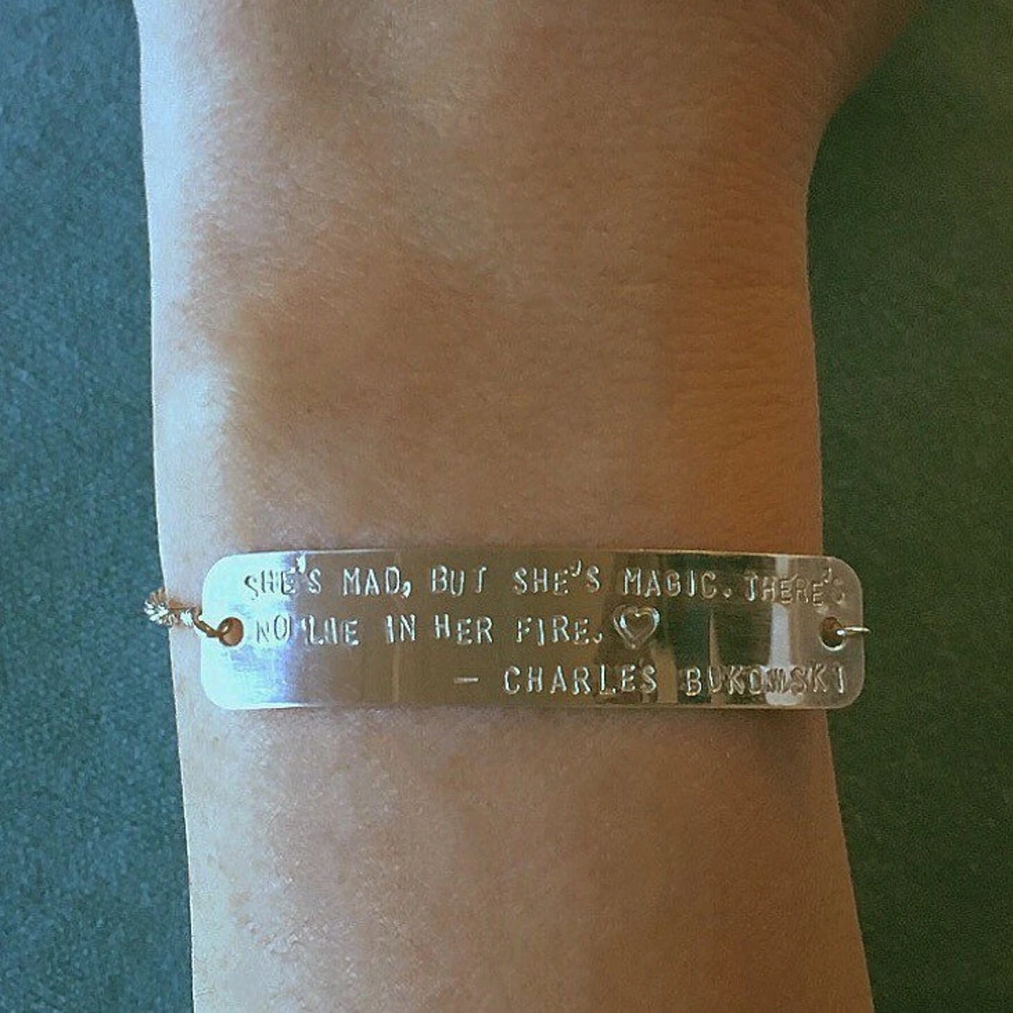 Personalized Lyrics or Quote Bracelet