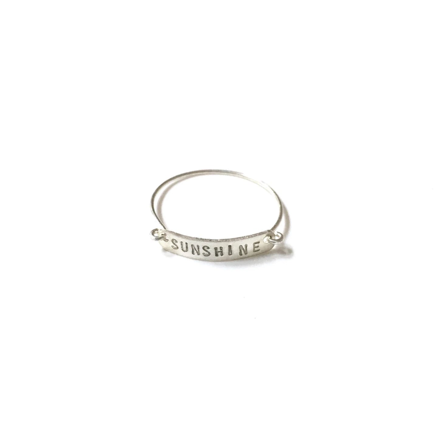 Personalized Mini Bar Ring